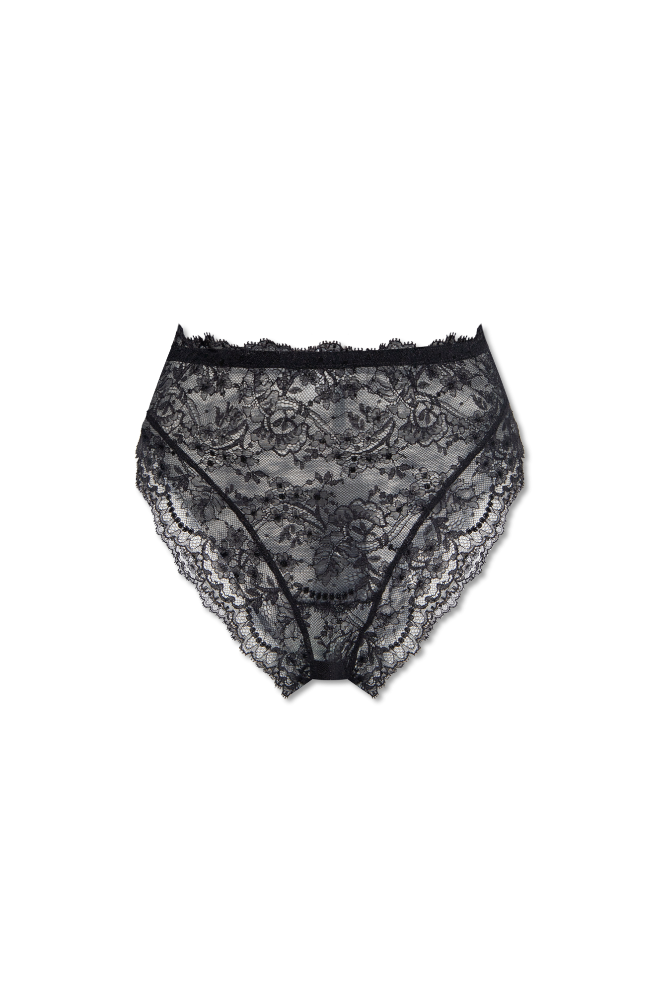 Dolce And Gabbana High Waisted Lace Briefs Womens Clothing Vitkac